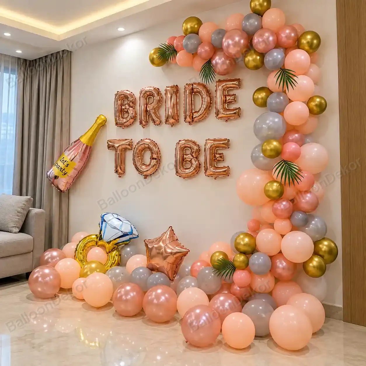 Chic Bride To Be Balloon Decoration — thumbnail 2