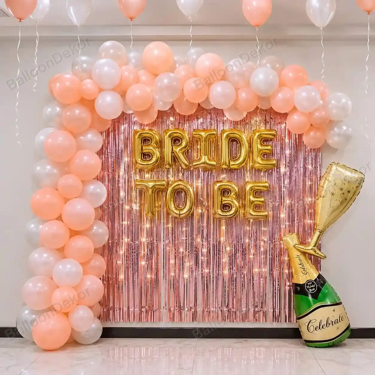 Elegant Bride To Be Balloon Decoration — Bachelorette Party Decoration