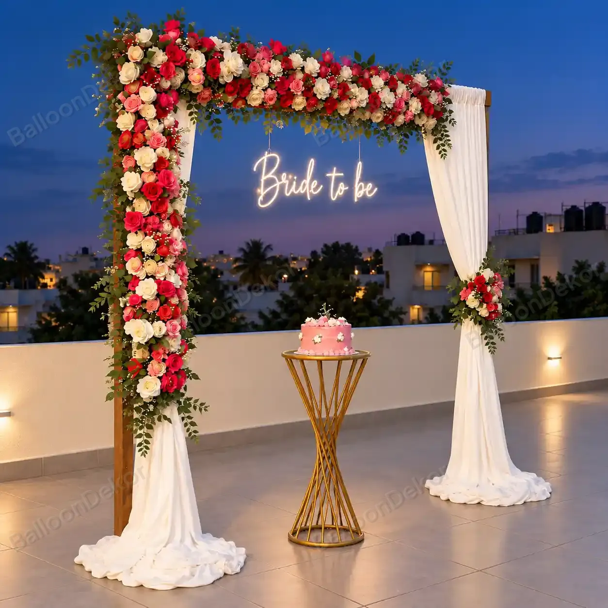 Elegant Floral Bride To Be Decoration — thumbnail 2