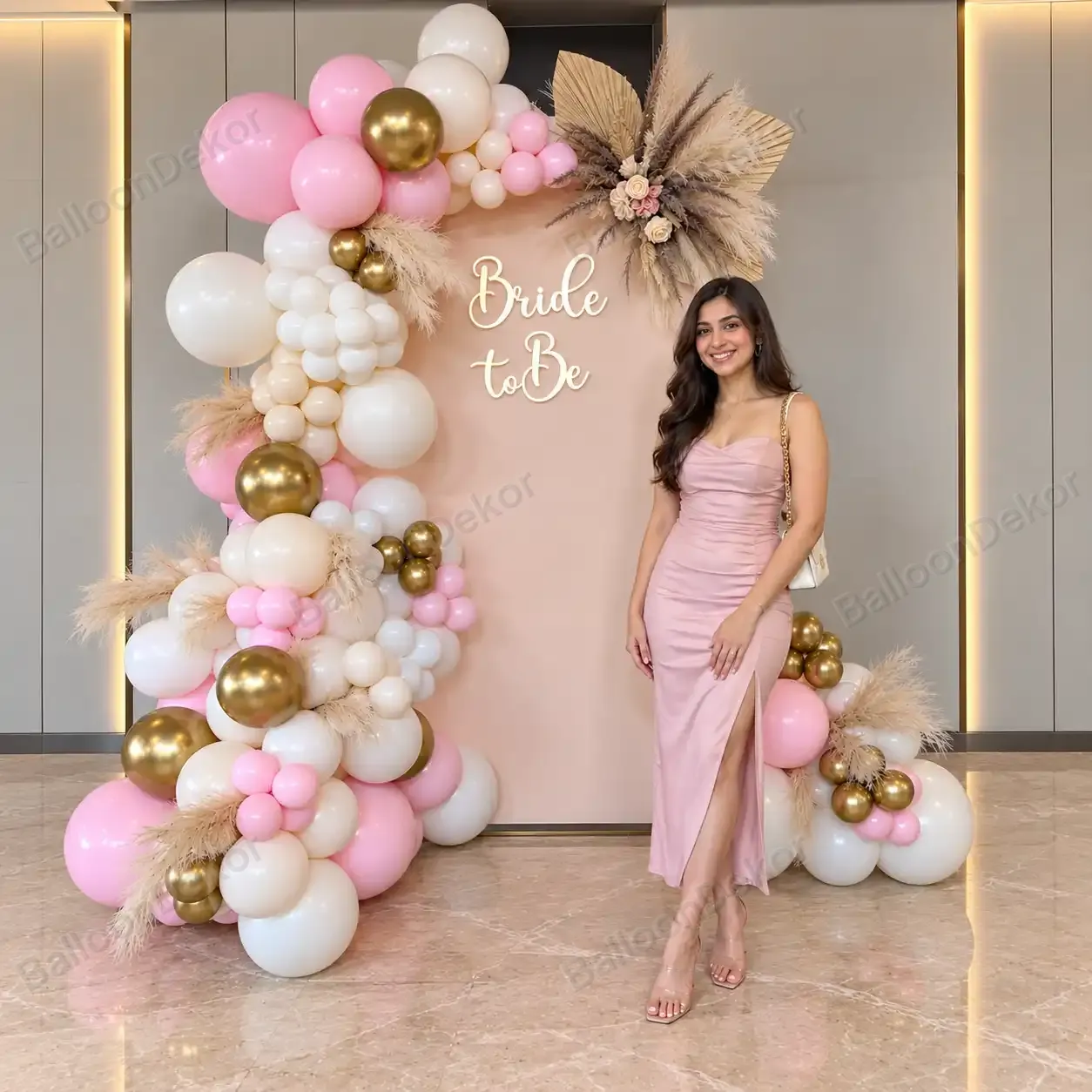 Glam Bride To Be Balloon Decoration — Bachelorette Party Decoration