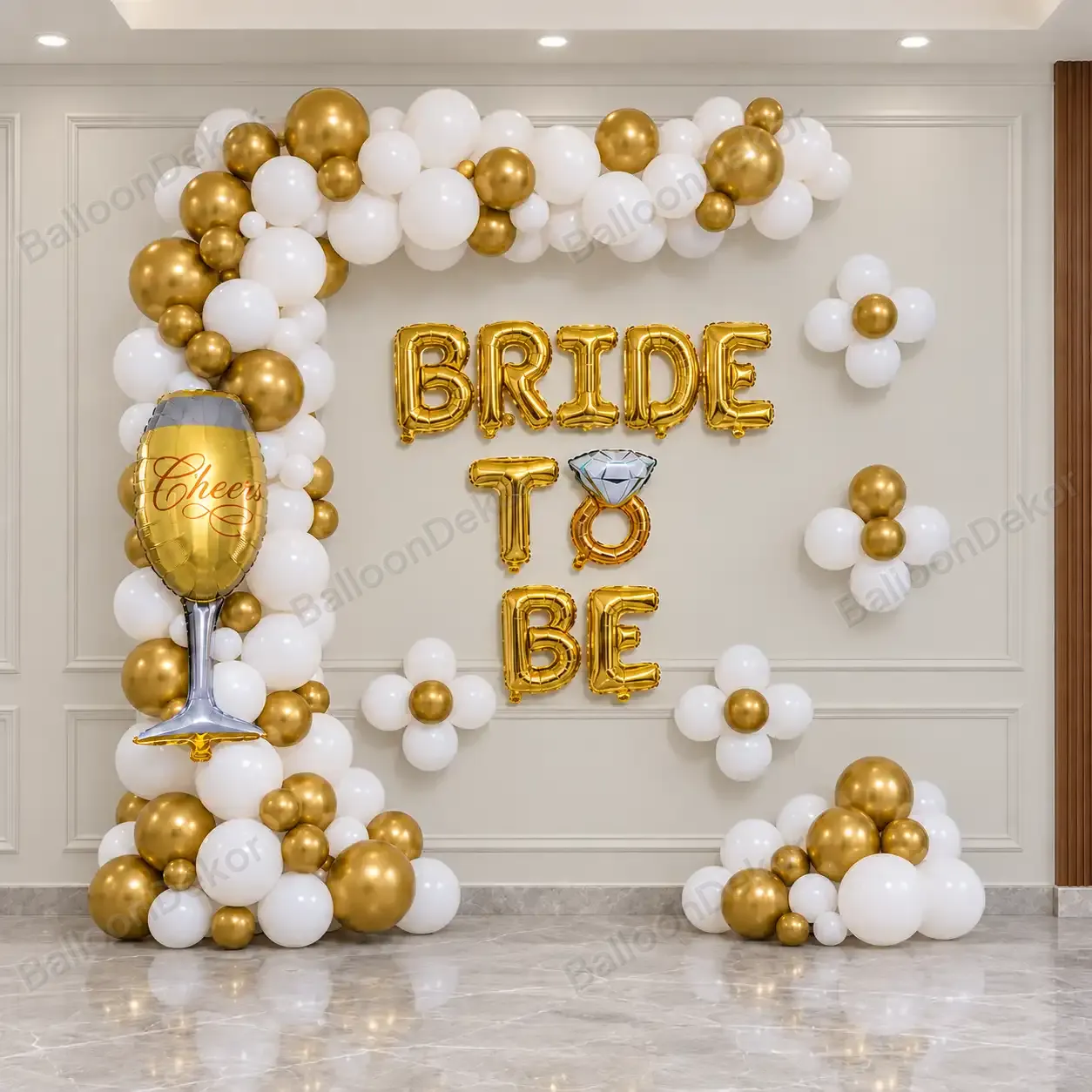 Glamorous Bride To Be Balloon Decoration — Bachelorette Party Decoration