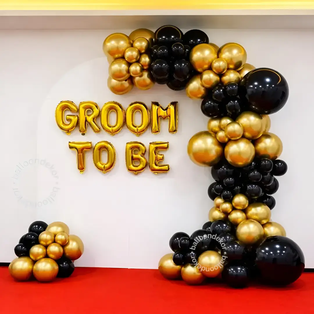 Groom To Be Balloon Room Setup — Bachelorette Party Decoration
