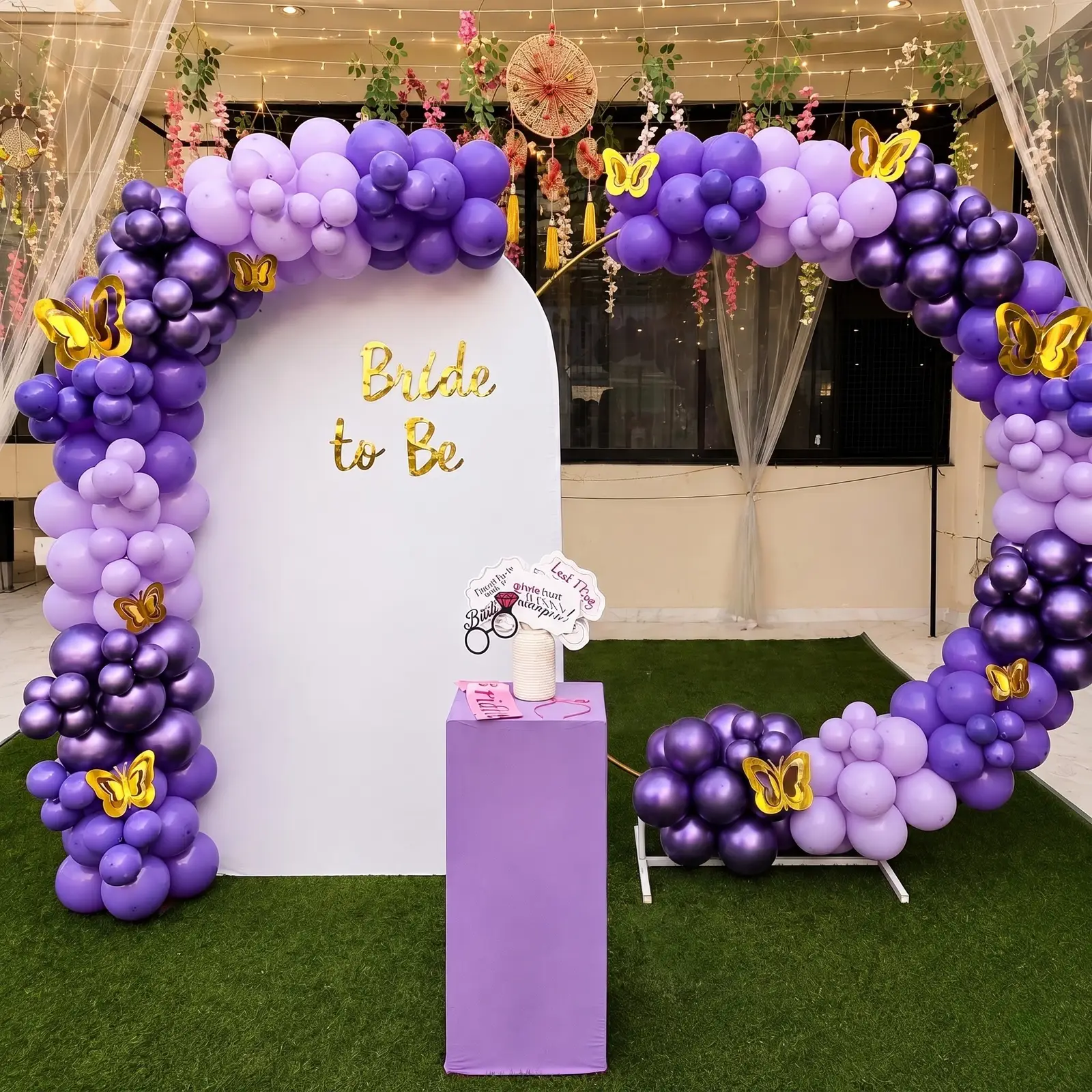 Lavender Theme Bachelorette Backdrop — thumbnail 2