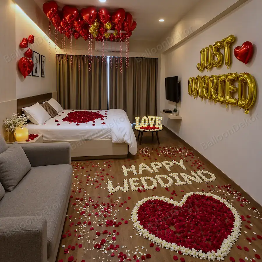 Just Married Romantic Room Decor — thumbnail 2