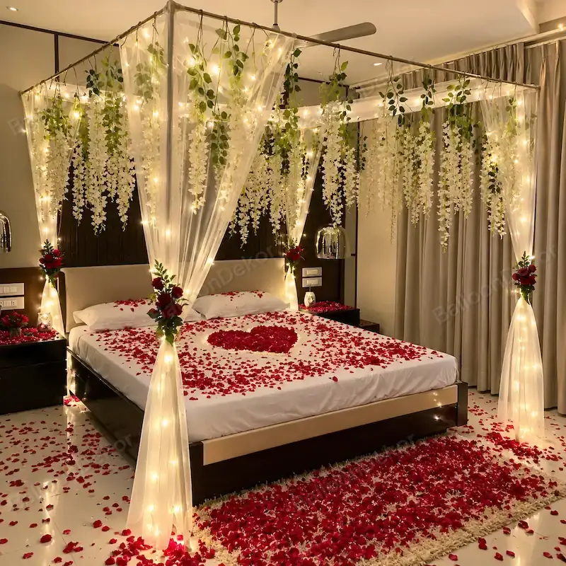 Together Forever Setup — First Wedding Night Decoration in Kolkata in Kolkata