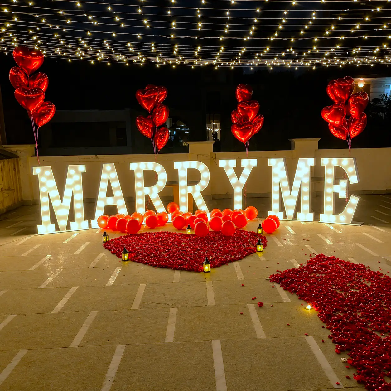 Grand Proposal Setup at Terrace — Proposal Decoration