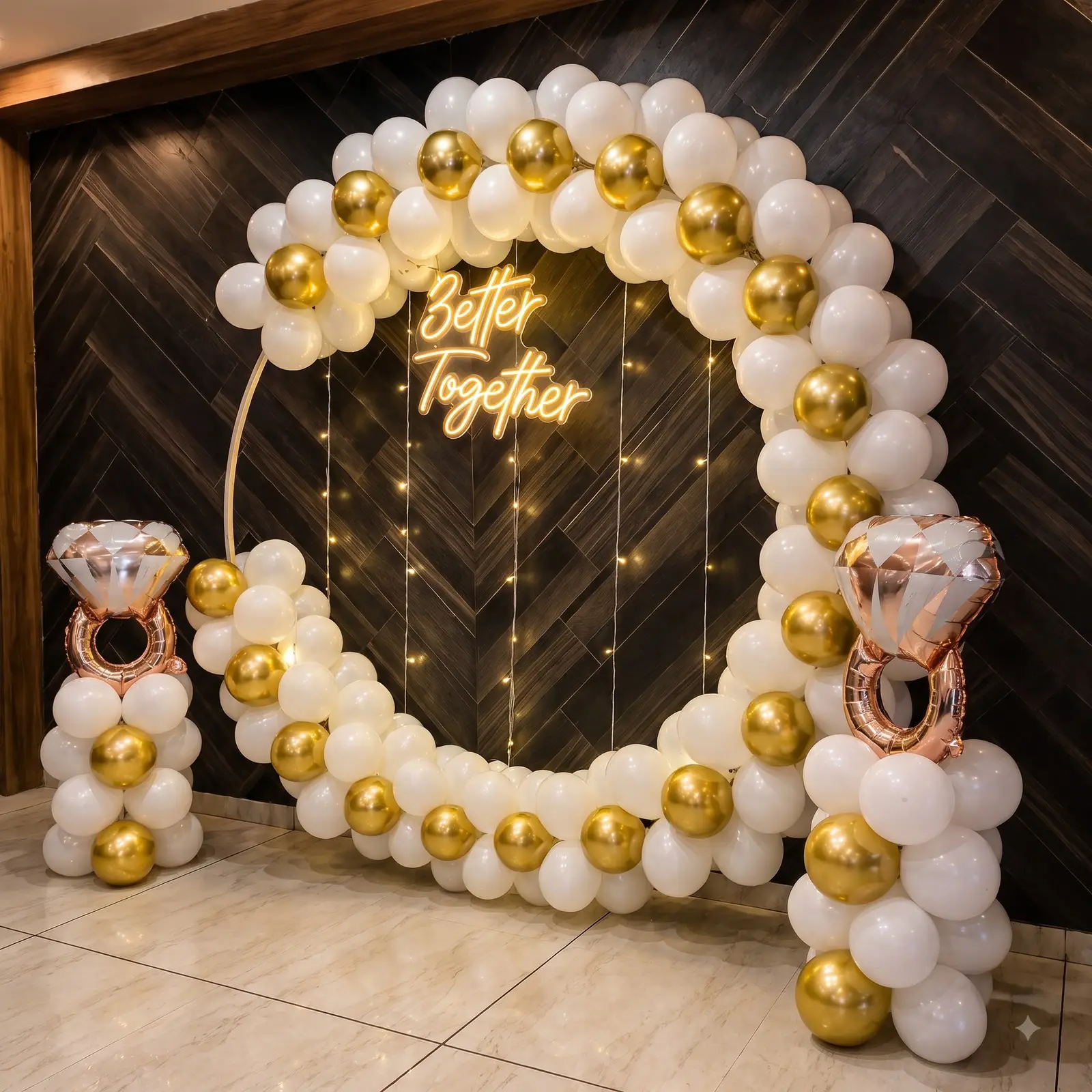 Indoor Ring  Decoration Setup for Proposal — thumbnail 2