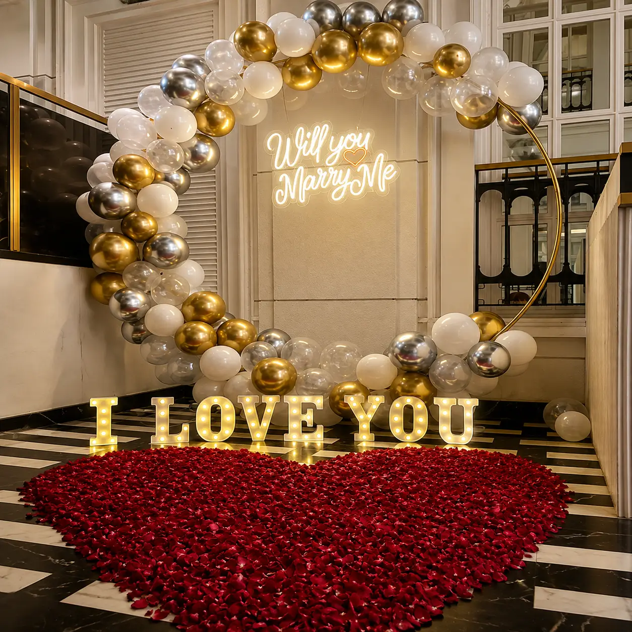 Will You Marry Me Proposal Setup — photo 2