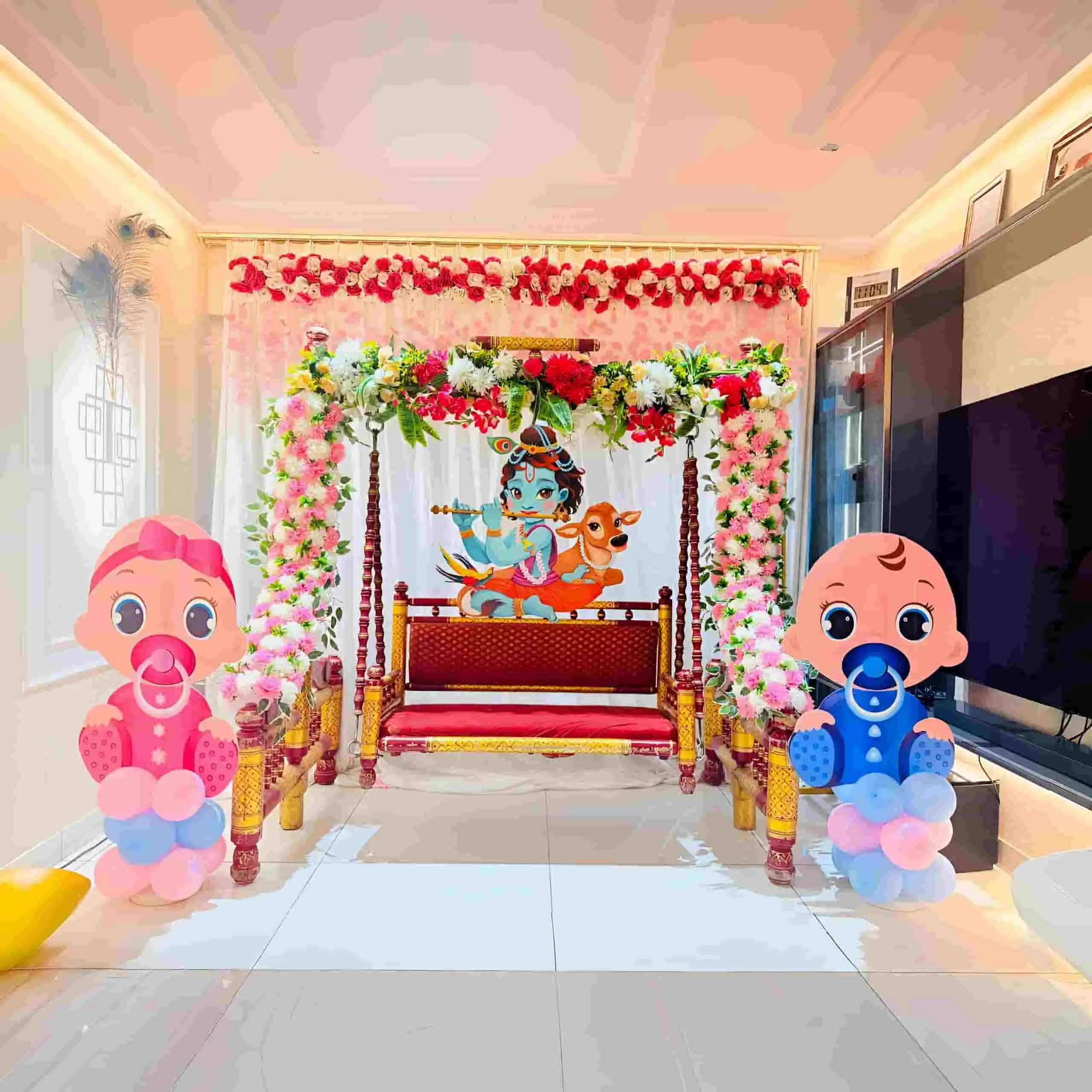 Krishna Baby Shower decor