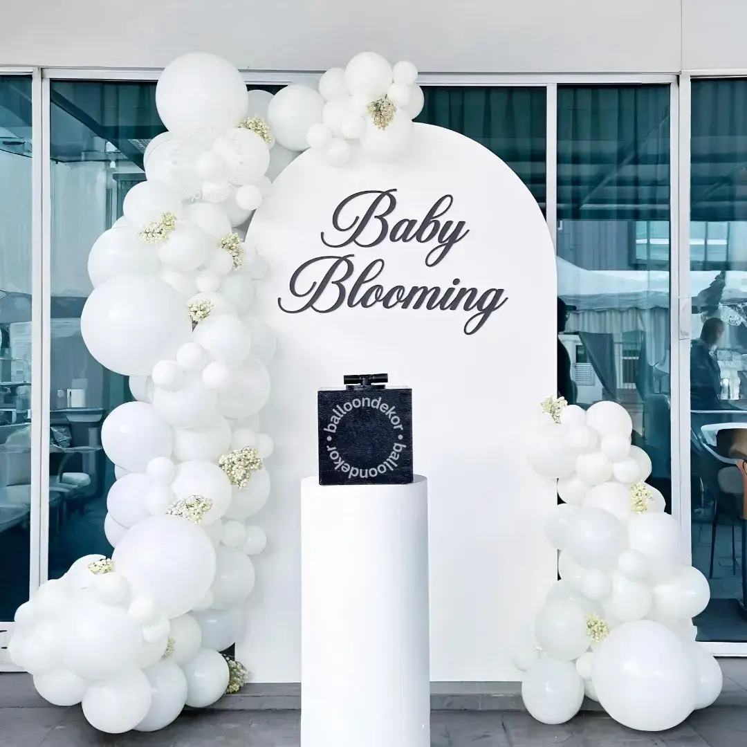 Baby Blooming Backdrop Decoration