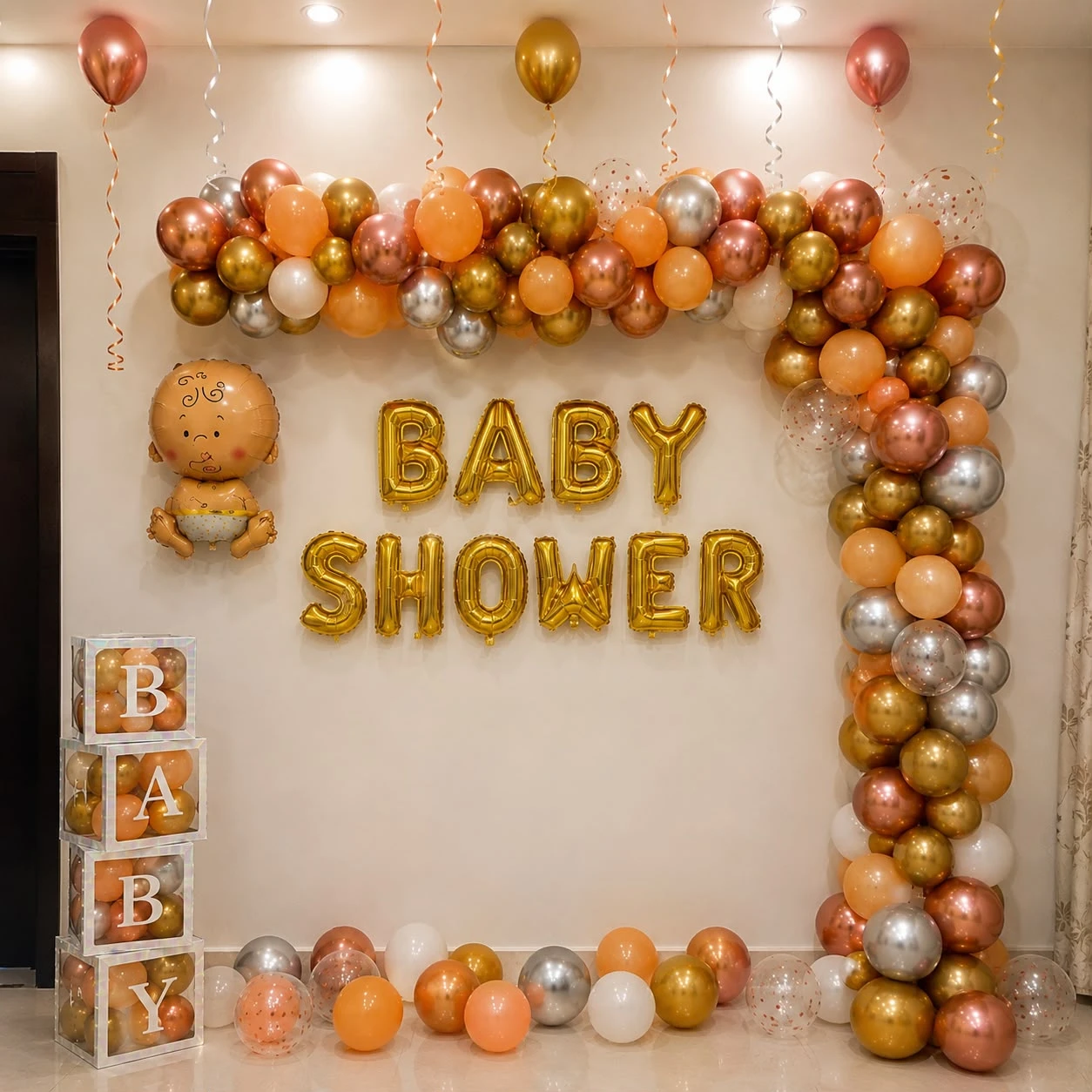 Golden Blush Baby Shower Decoration — Baby Shower Decoration