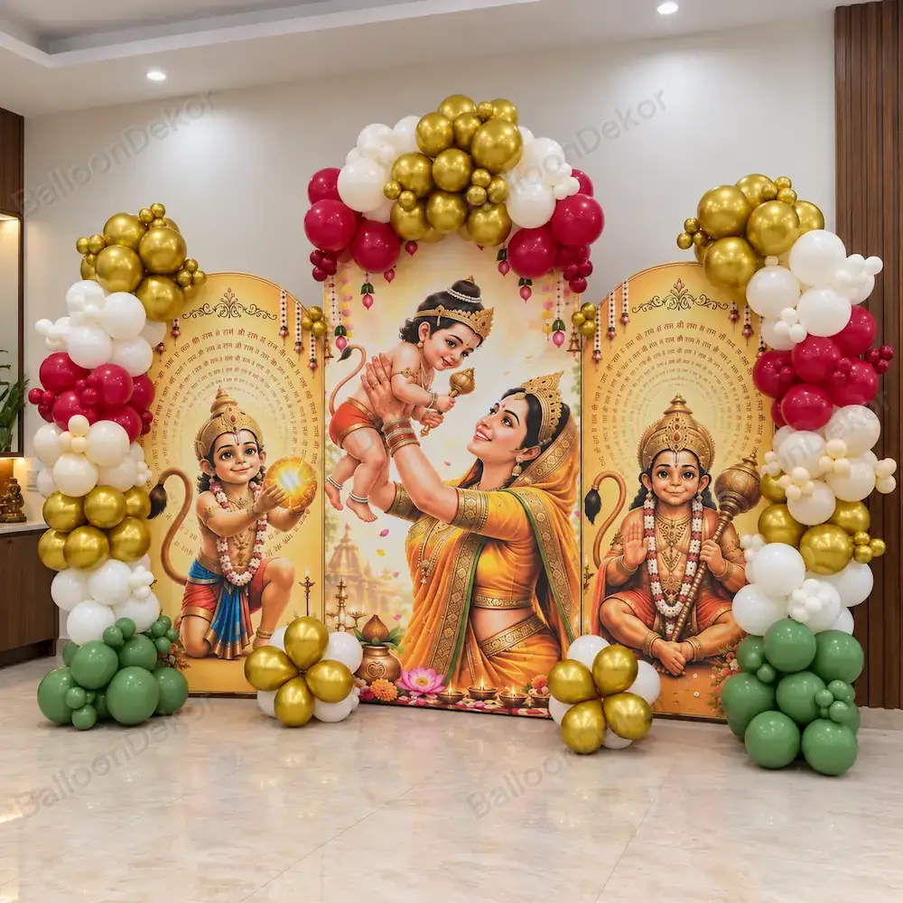 Beautiful Seemant Sanskar Ceremony Decor — Seemant Sanskar Decoration at Home & Venue