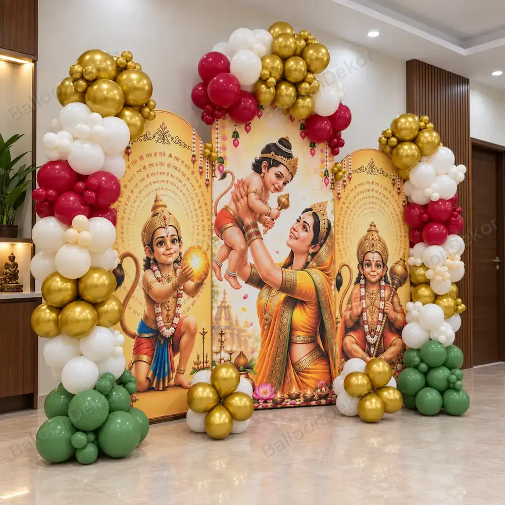 Beautiful Seemant Sanskar Ceremony Decor — thumbnail 2