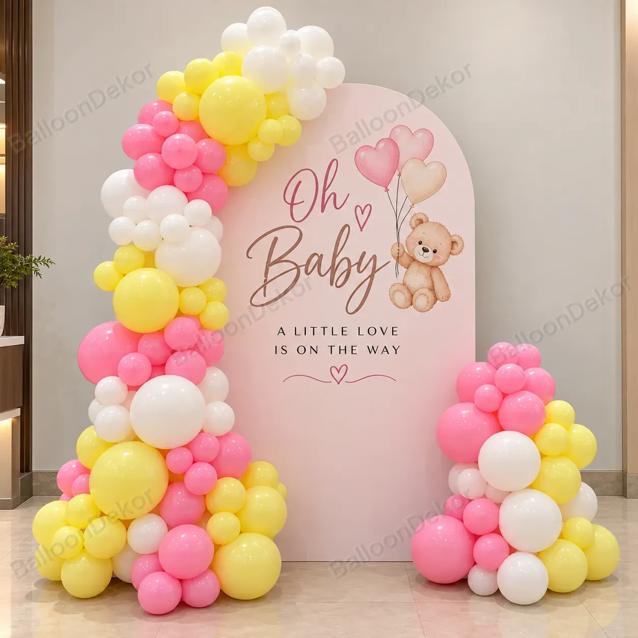 Elegant Baby Shower Balloon Decoration