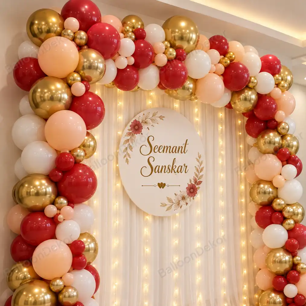 Seemant Sanskar Balloon Arch Decoration — thumbnail 2