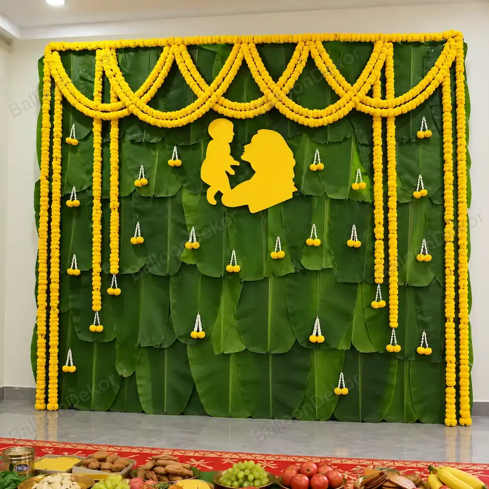 Traditional Seemant Sanskar Decoration — Seemant Sanskar Decoration at Home & Venue