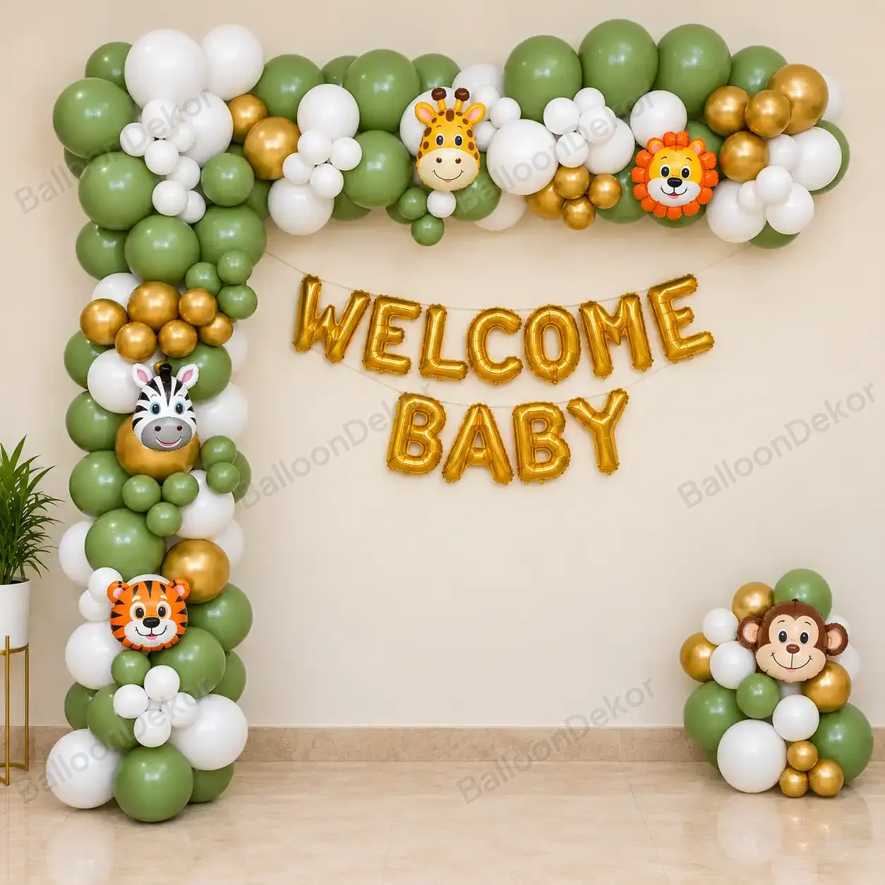 Welcome Baby Jungle Theme Decoration