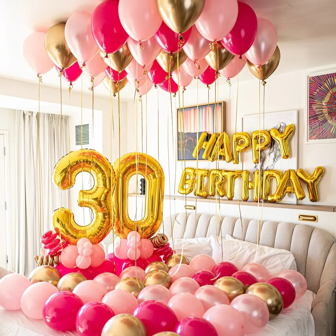 Luxe Birthday Room Setup