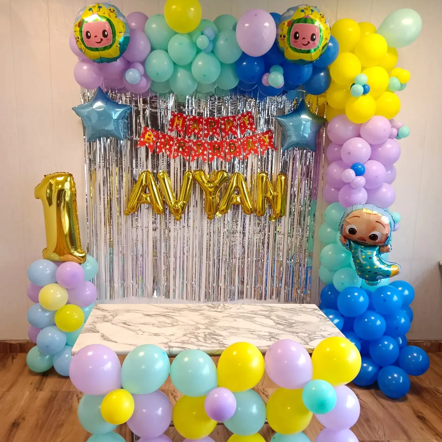 Cocomelon theme birthday decoration ideas for kids