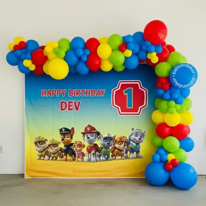 Paw Patrol Kids Birthday Setup