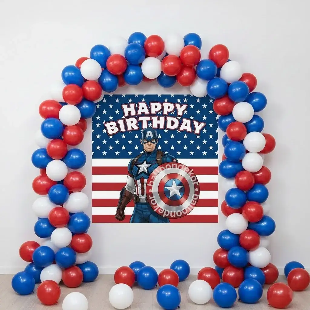 Captain America Theme Decoration