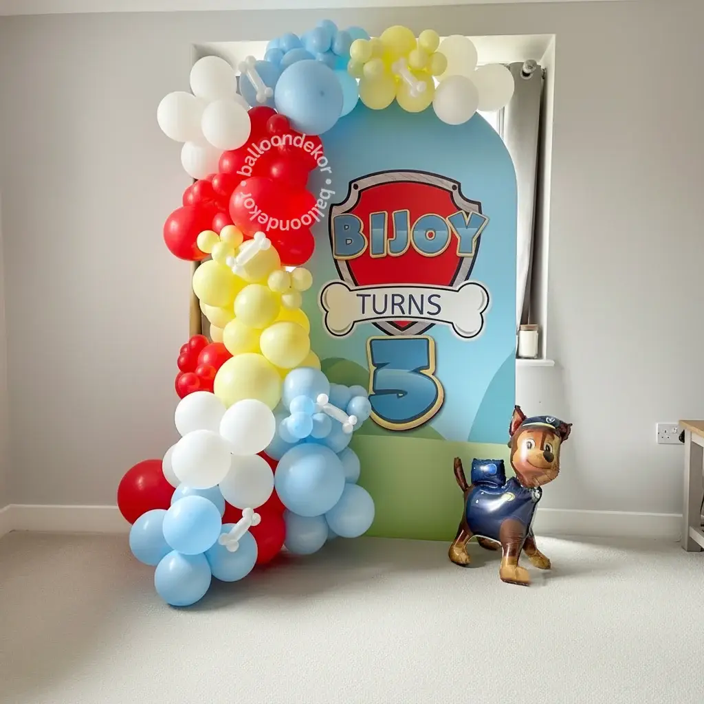 Paw Patrol Home Birthday Setup