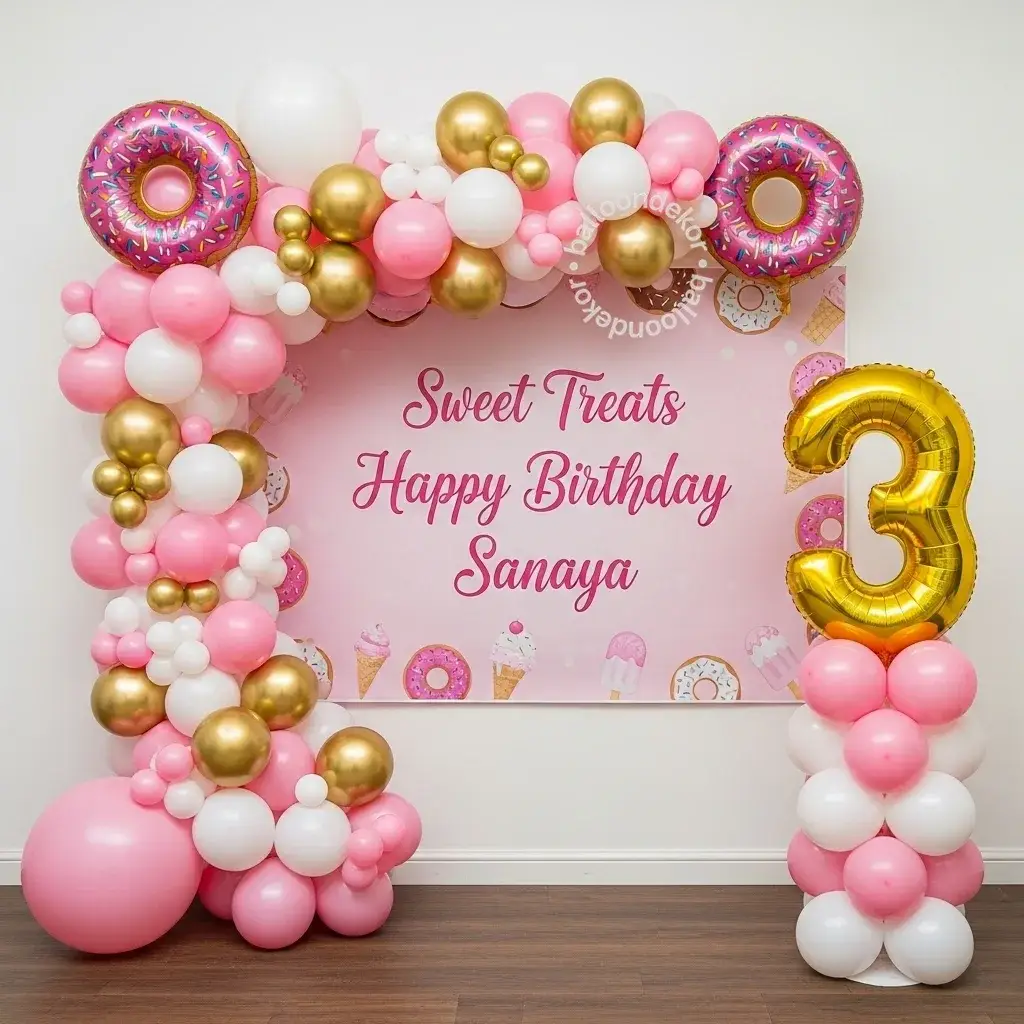 Sweet Treats Birthday Balloon Setup