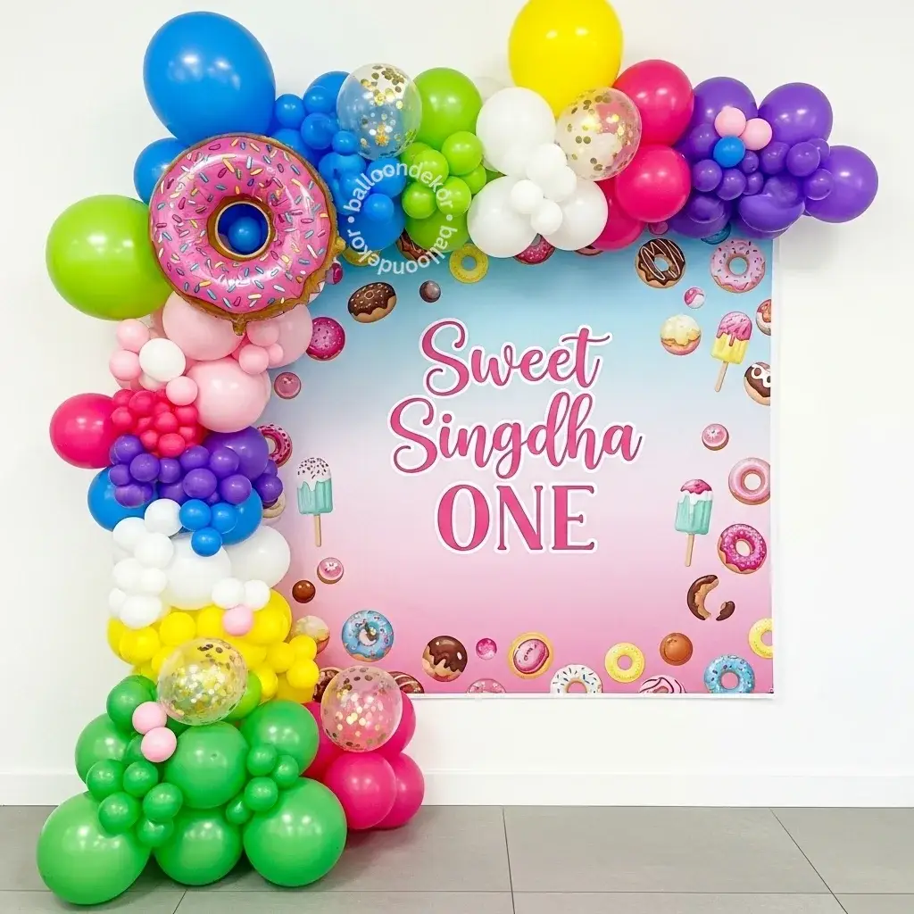 Cute Sugar Rush Birthday Decoration