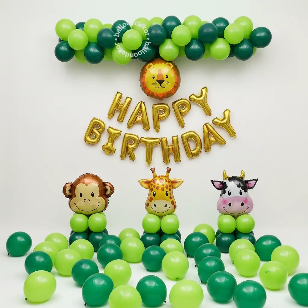 Too Cute Animal Theme Birthday setup