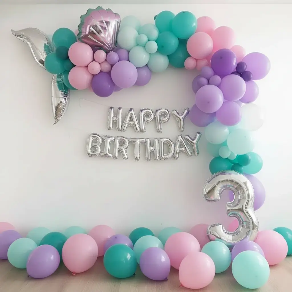 Mermaid Theme kids Birthday Setup