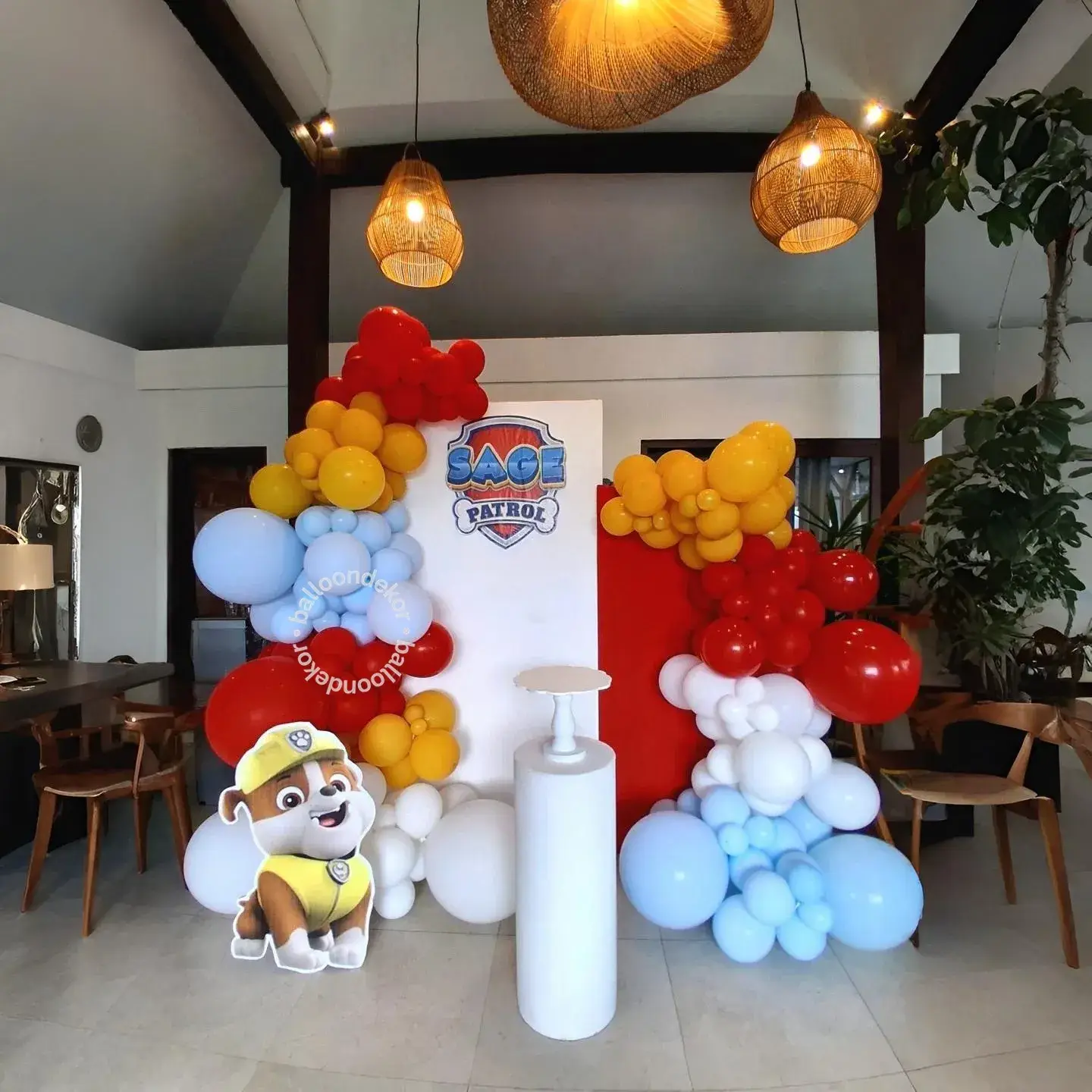 Paw Patrol Theme Backdrop Decoration