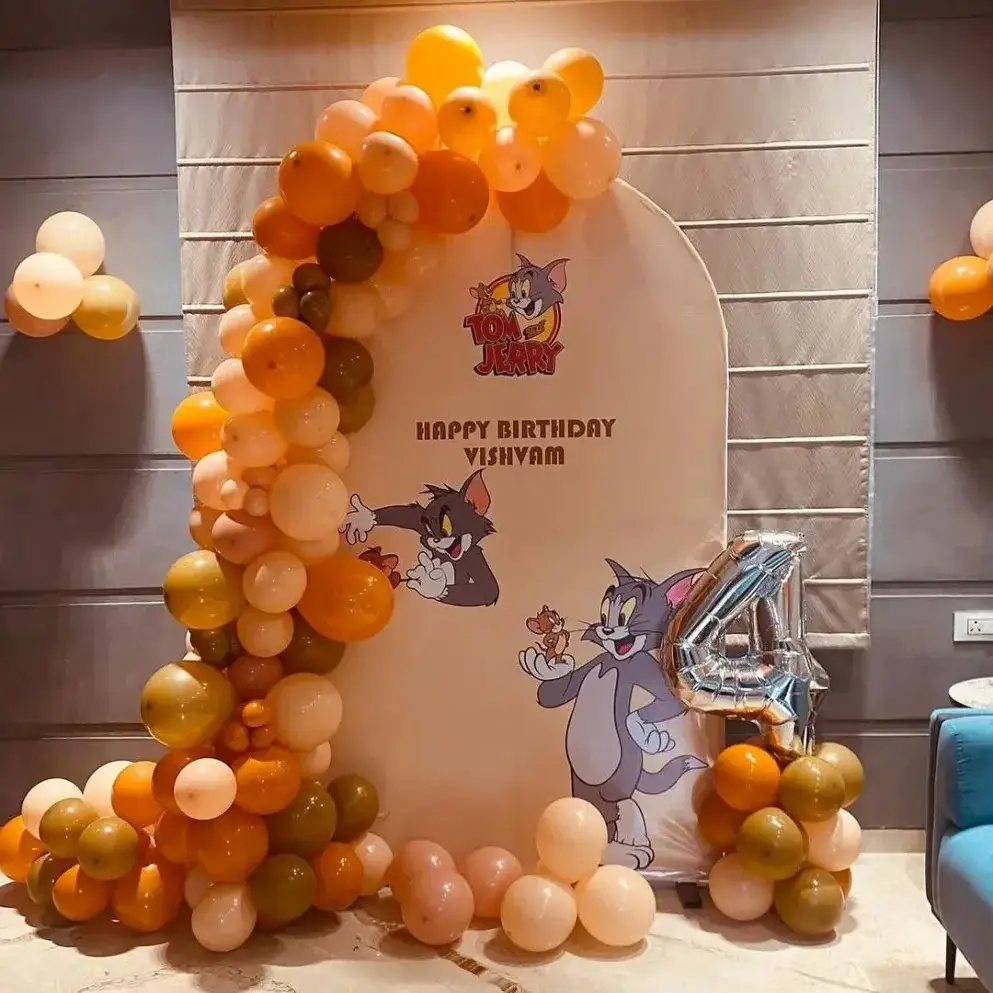 Tom & Jerry Birthday Backdrop