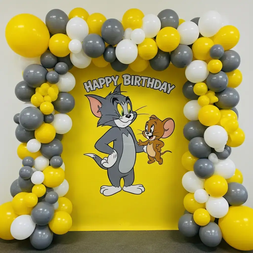 Tom & Jerry Birthday Arch Setup