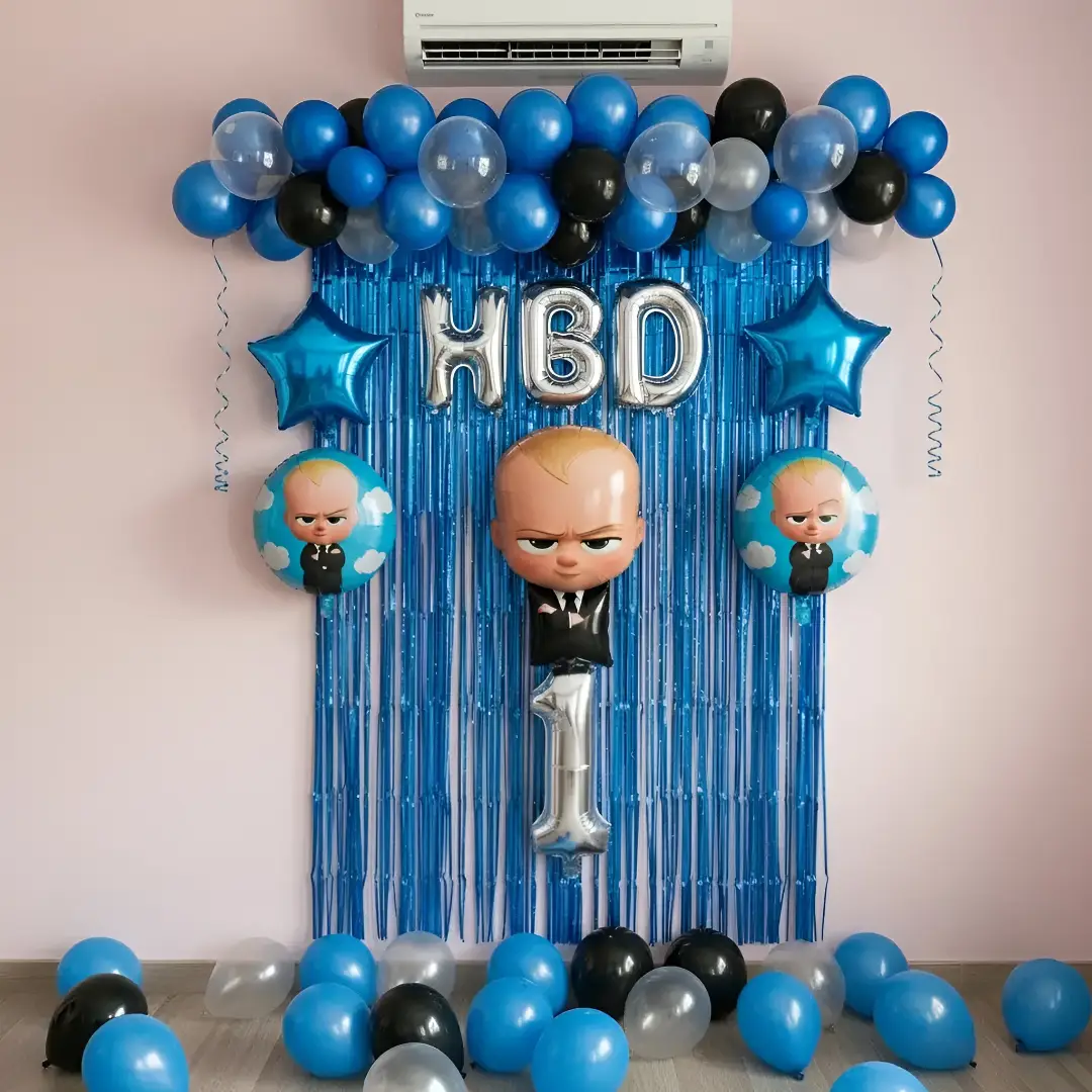 Adorable Baby Boss Birthday Celebration — Birthday Decoration for Baby Boy