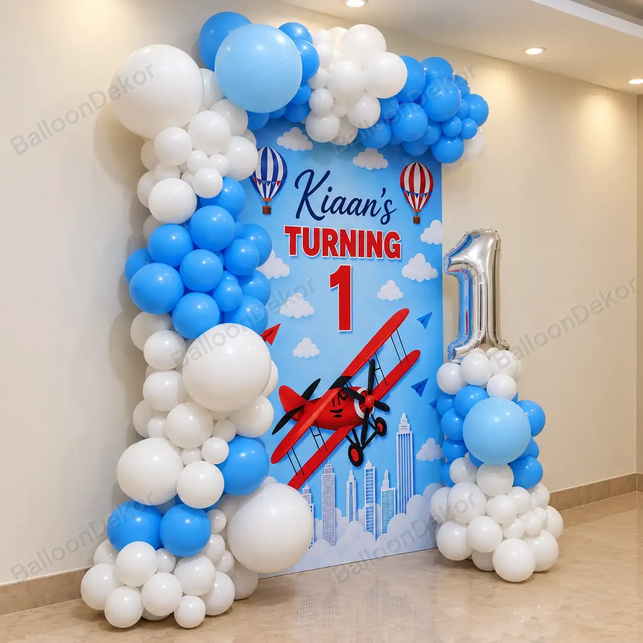 Aeroplane Theme Birthday Decoration — thumbnail 2