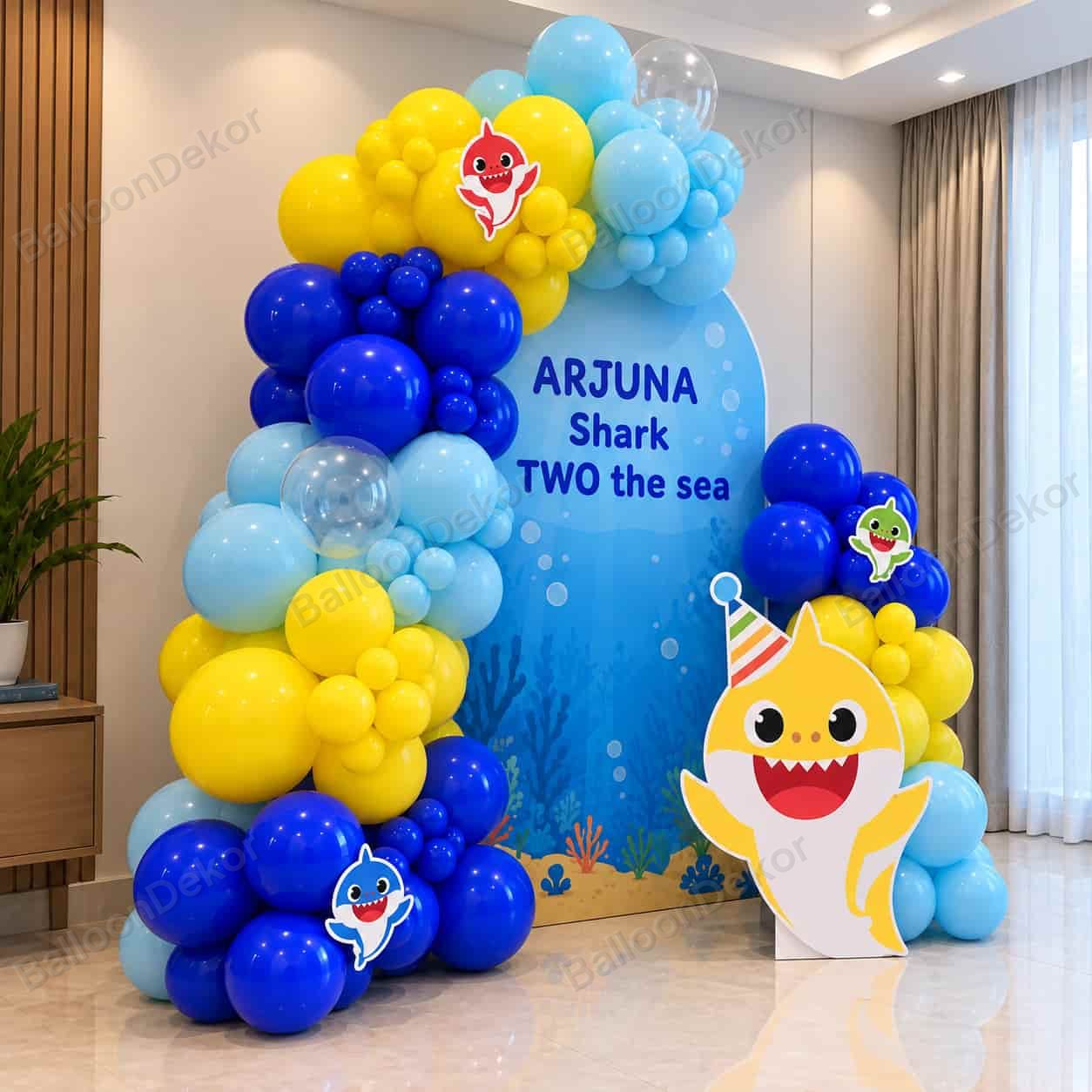 Baby Shark Kids Birthday Decoration — thumbnail 2