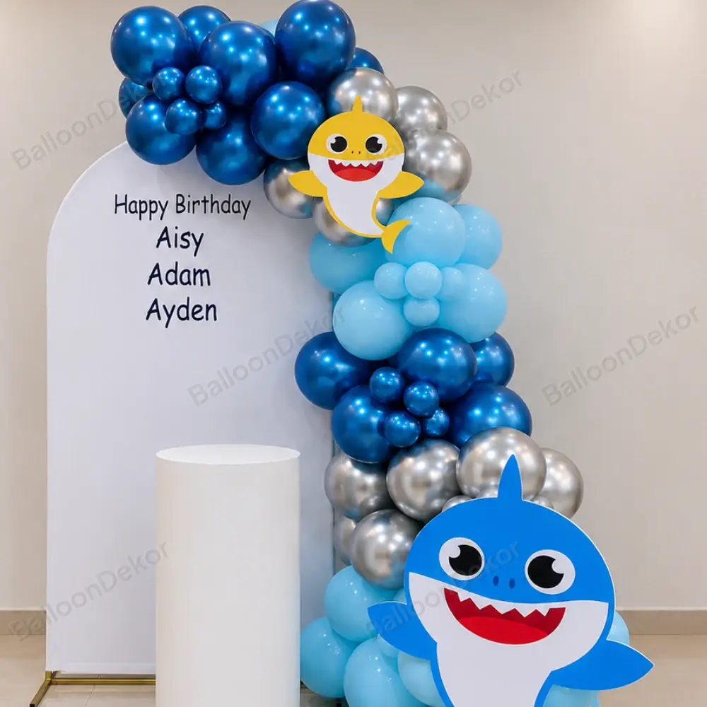 Baby Shark Ocean Party Birthday Decoration — thumbnail 3