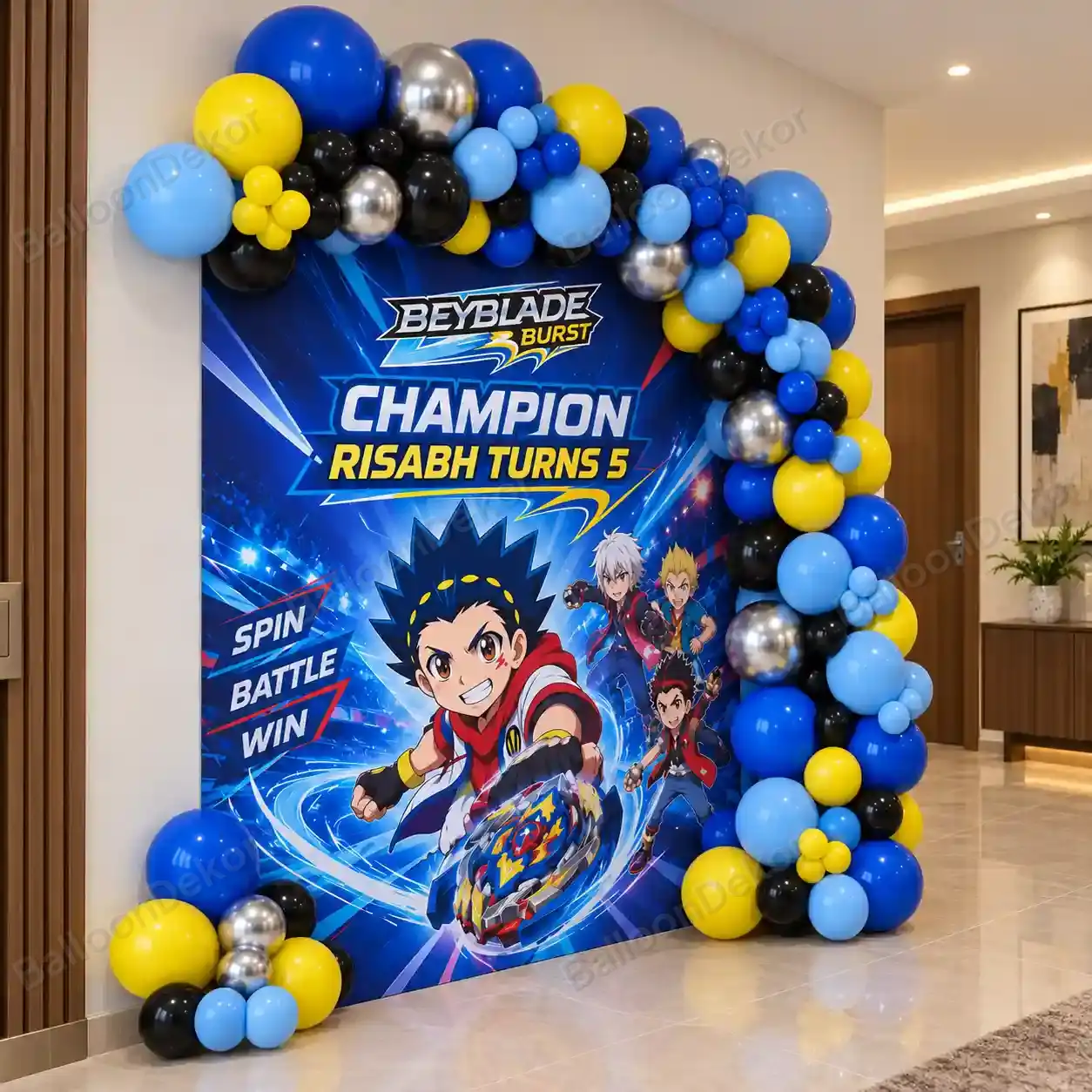 Beyblade Battle Arena Birthday Decoration — thumbnail 2