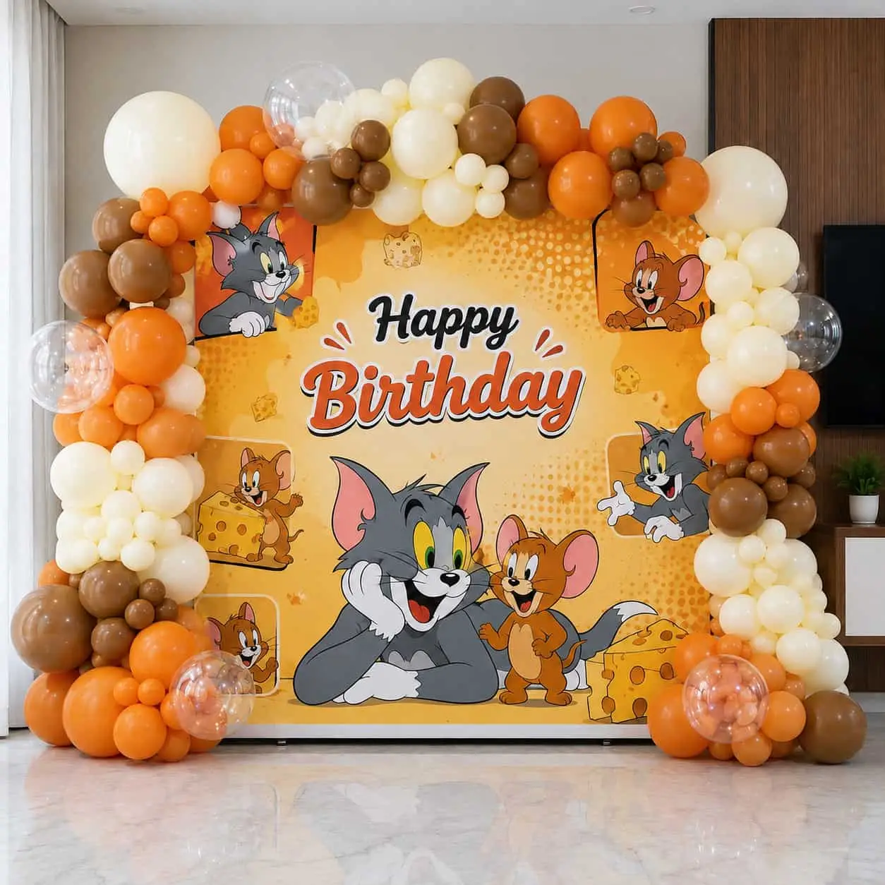Birthday Bash Tom and Jerry Setup — Birthday Decoration in Gurgaon in Gurgaon