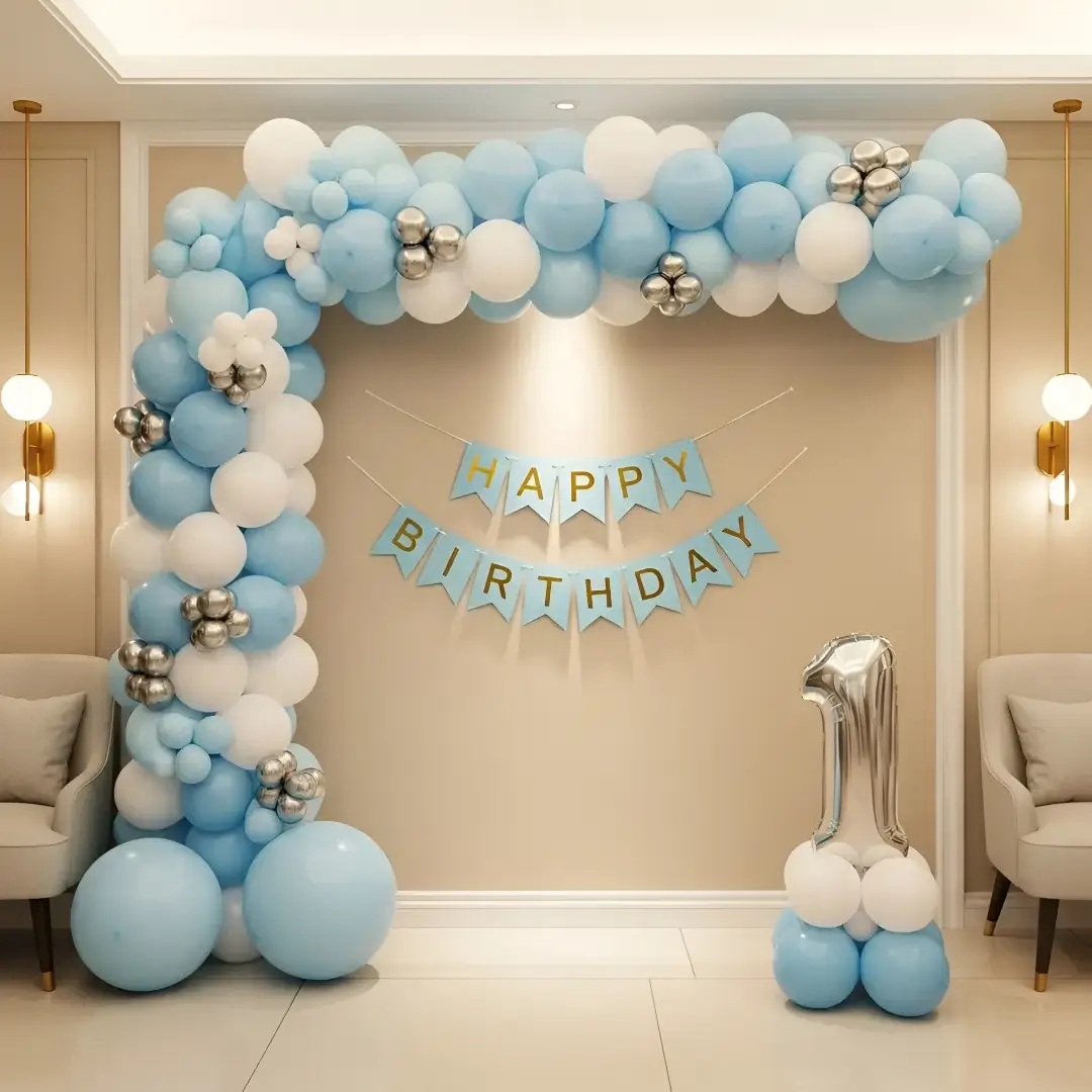 Blue Balloon Decoration — Balloon Decoration at Home by Expert Decorators