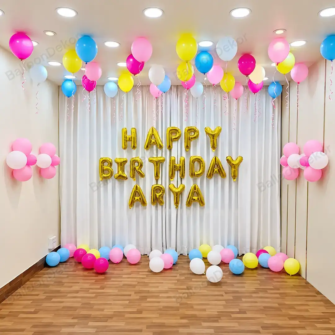 Colorful Balloon Setup — Cocomelon Theme Decoration