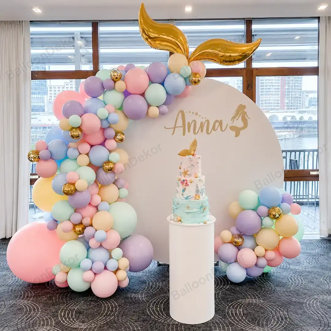 Customized Mermaid Backdrop — Mermaid Theme Decoration