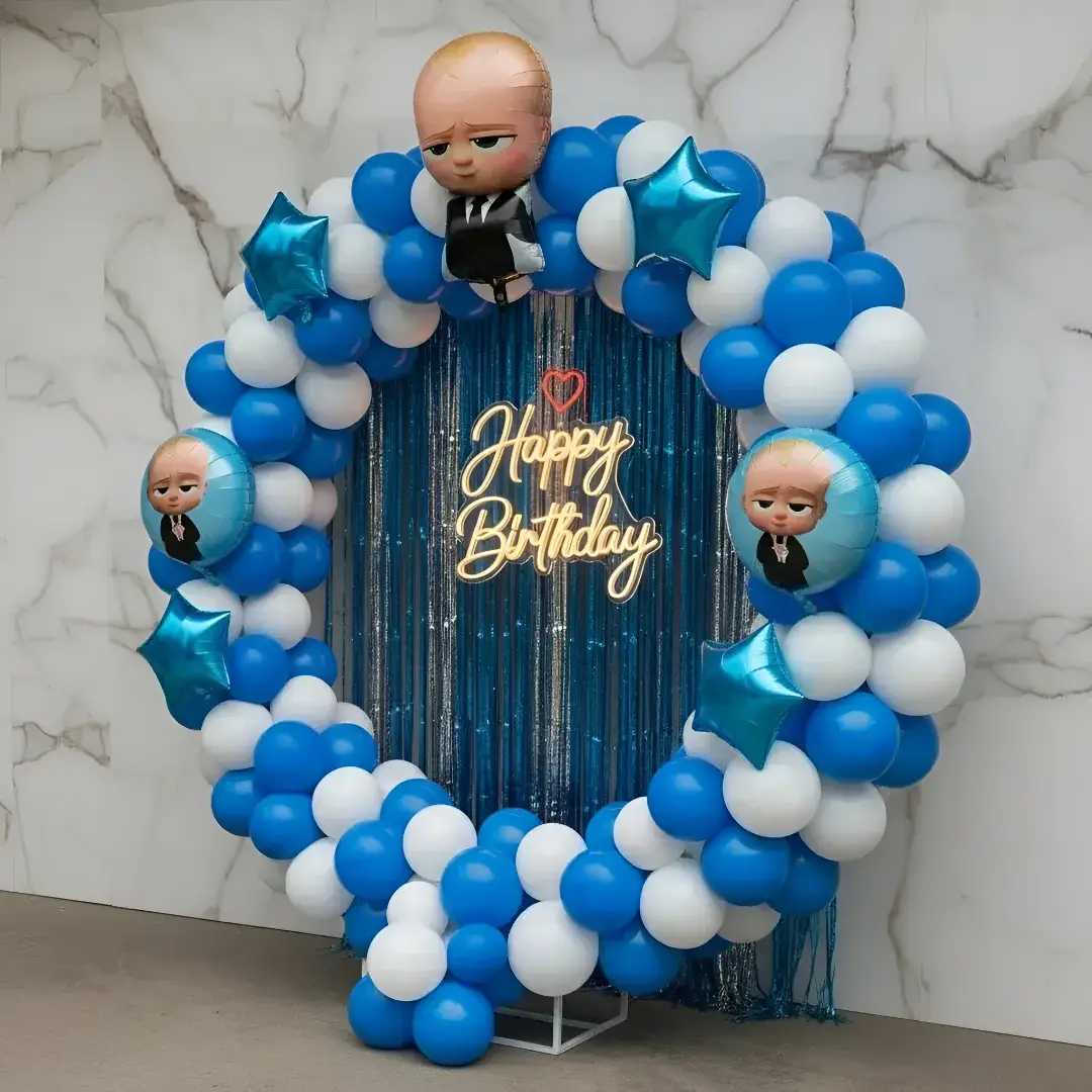 Cute Boss Baby Balloon Ring Decor — photo 2
