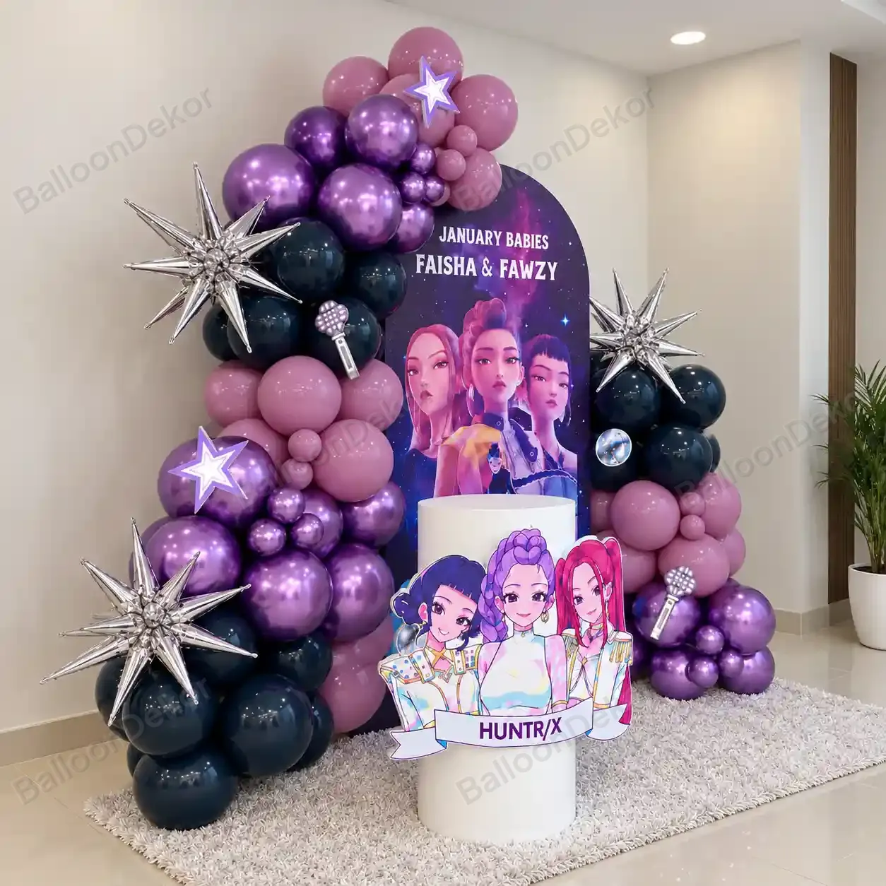 Pop Demon Hunter Kids Birthday Decoration — photo 2