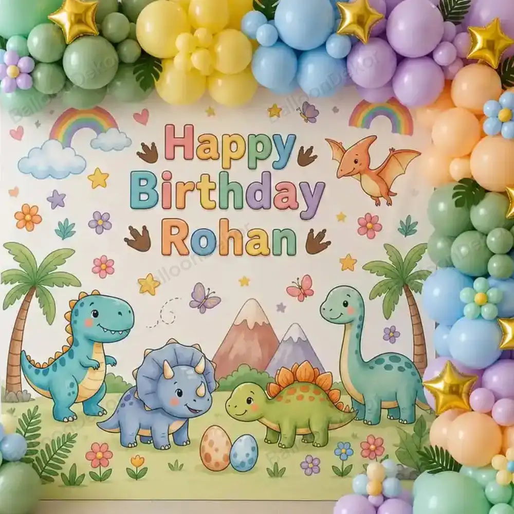 Dino Adventure Birthday Decoration — thumbnail 2