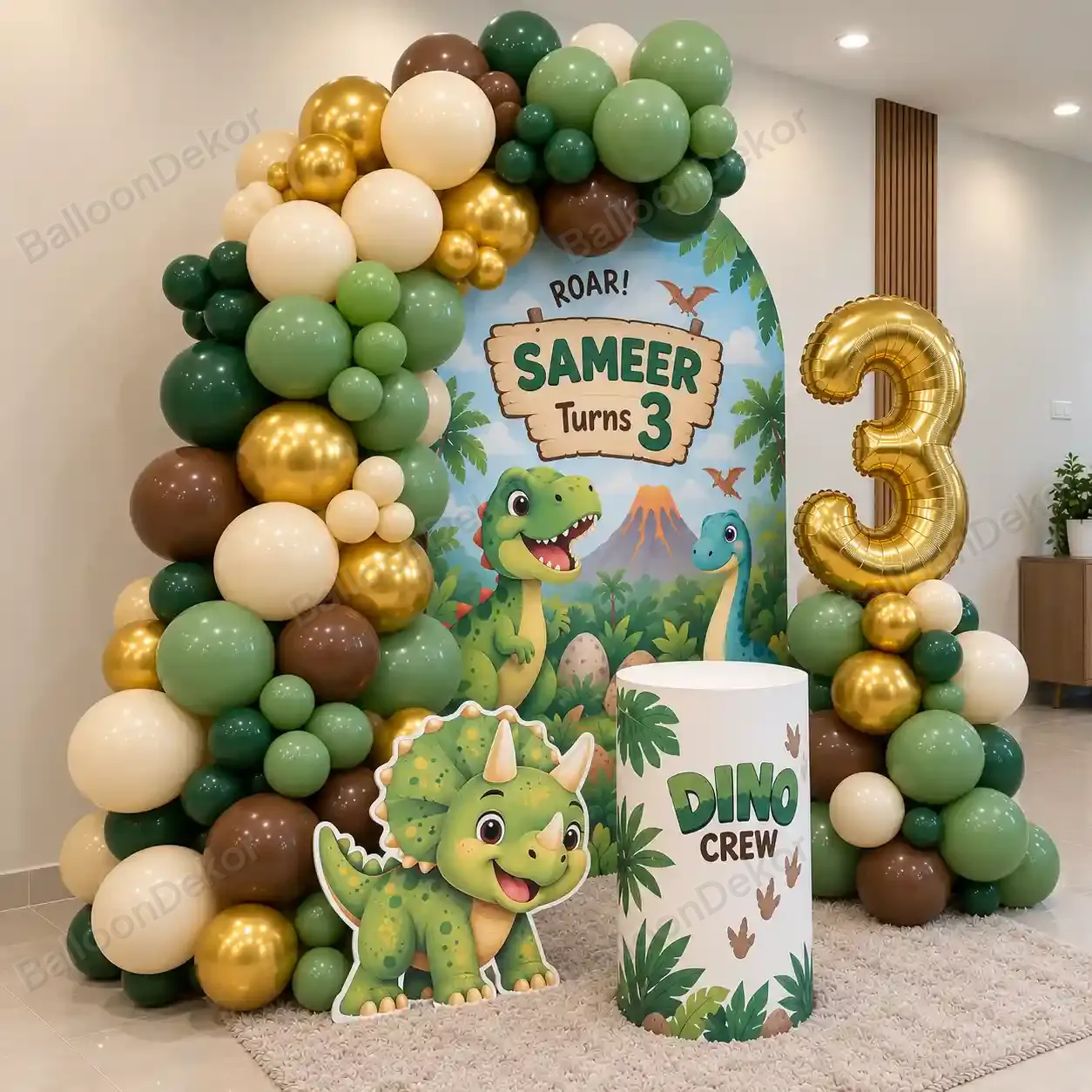 Dinosaur Theme Kids Birthday Decoration — thumbnail 2