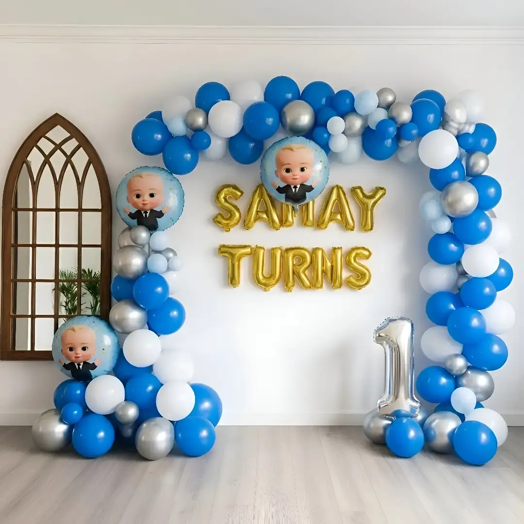 Elegant Boss Baby Theme Birthday Setup — Boss Baby Theme Decoration in Amritsar