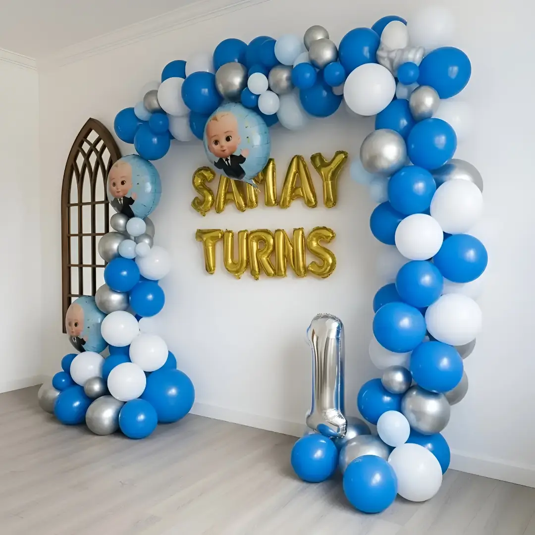Elegant Boss Baby Theme Birthday Setup — thumbnail 2