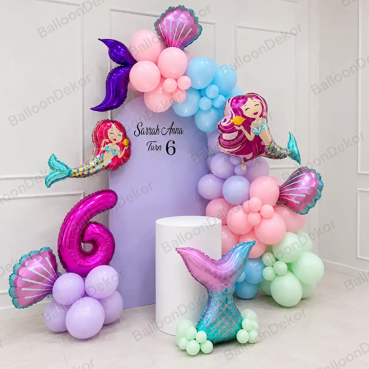Enchanted Mermaid Underwater Birthday Decoration — thumbnail 2