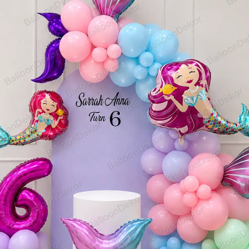 Enchanted Mermaid Underwater Birthday Decoration — thumbnail 3